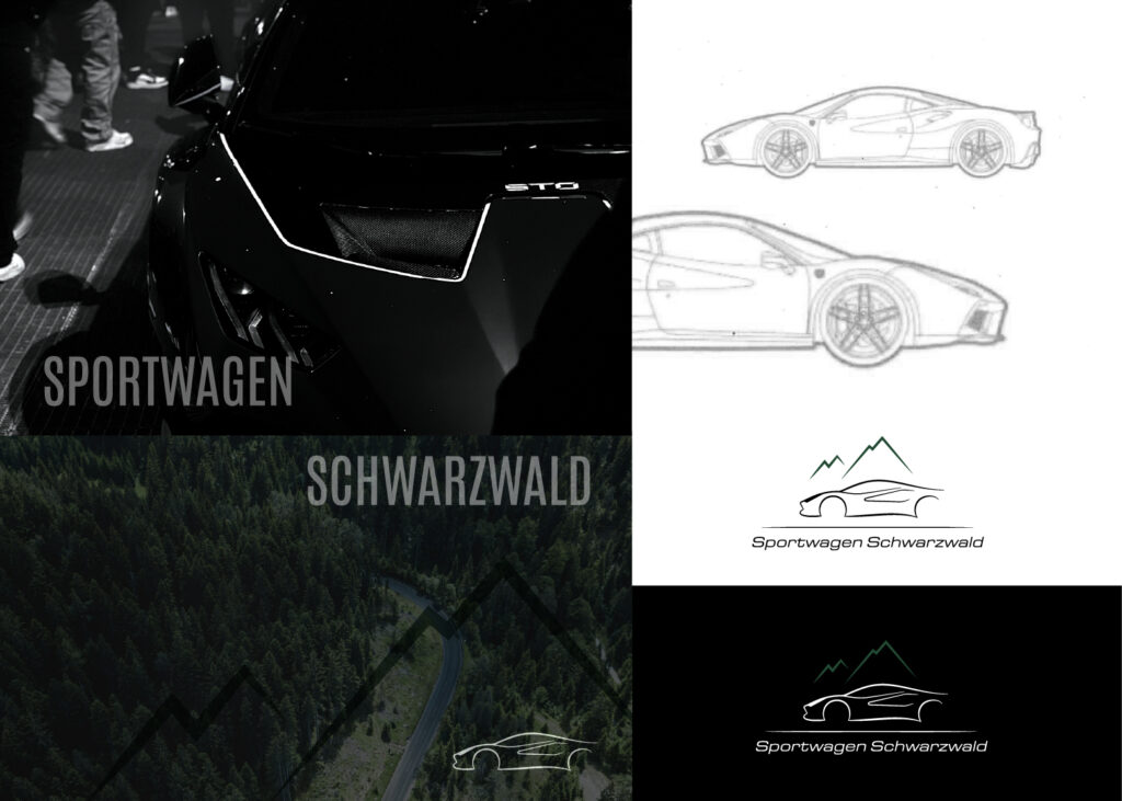 Ideenschmiede Portfolio - Sportwagen Schwarzwald Logodesign